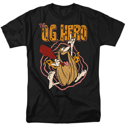 Captain Caveman Og Hero Mens T Shirt Black