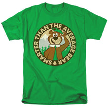 Load image into Gallery viewer, Yogi Bear Smarter Than Average Mens T Shirt Kelly Green
