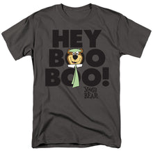 Load image into Gallery viewer, Yogi Bear Hey Boo Boo Mens T Shirt Charcoal
