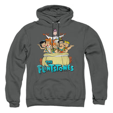 Load image into Gallery viewer, The Flintstones Ride On Mens Hoodie Charcoal
