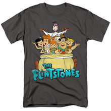 Load image into Gallery viewer, The Flintstones Ride On Mens T Shirt Charcoal
