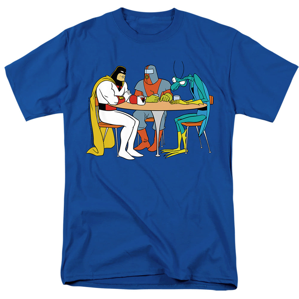 Rick And Morty Space Ghost Coast To Coast Brak & Zorak Mens T Shirt Royal