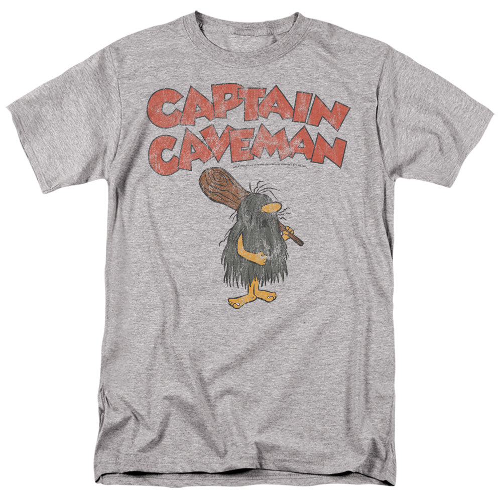 Wacky Races Captain Caveman 1 Mens T Shirt Athletic Heather