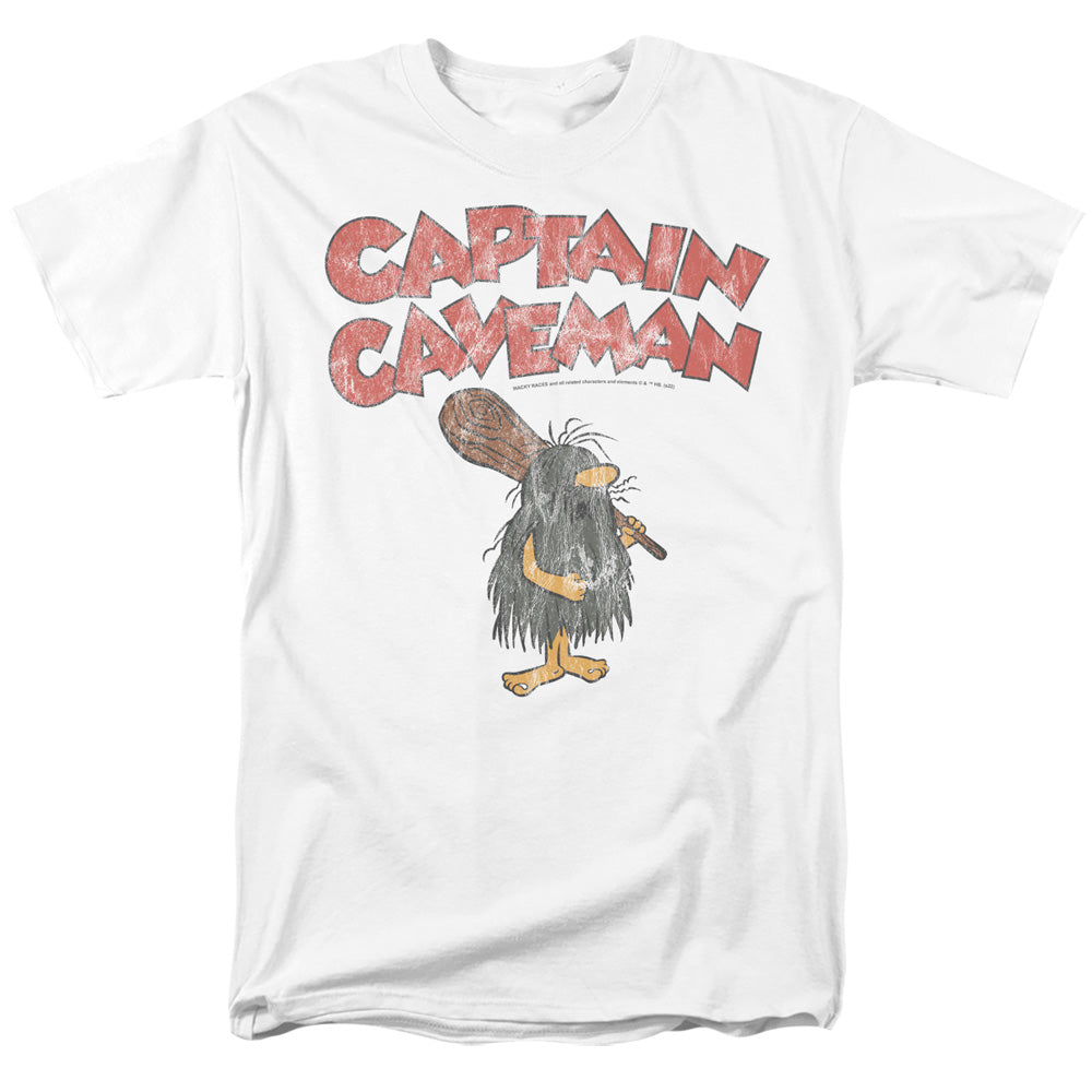 Wacky Races Captain Caveman 2 Mens T Shirt White