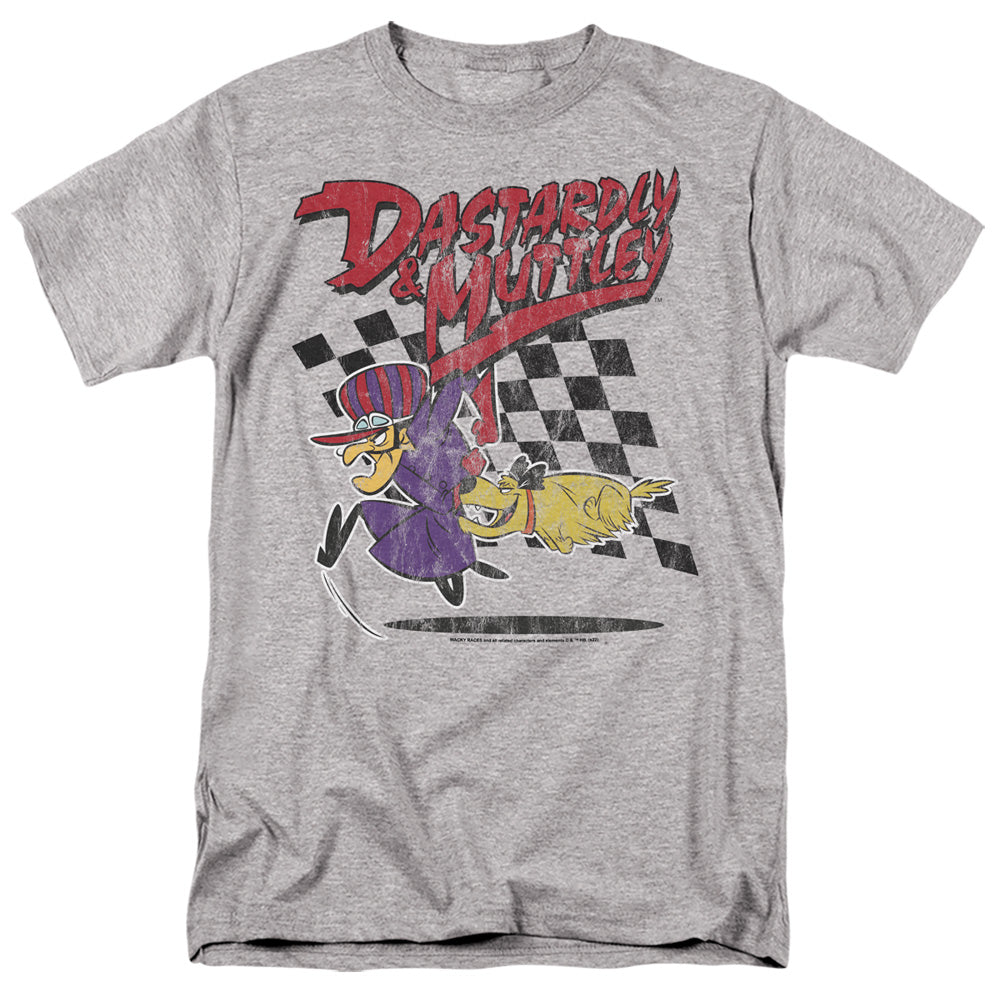 Wacky Races Dastardly & Muttley 1 Mens T Shirt Athletic Heather