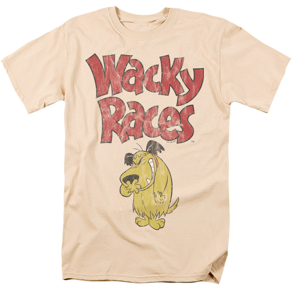 Wacky Races Muttley 1 Mens T Shirt Cream