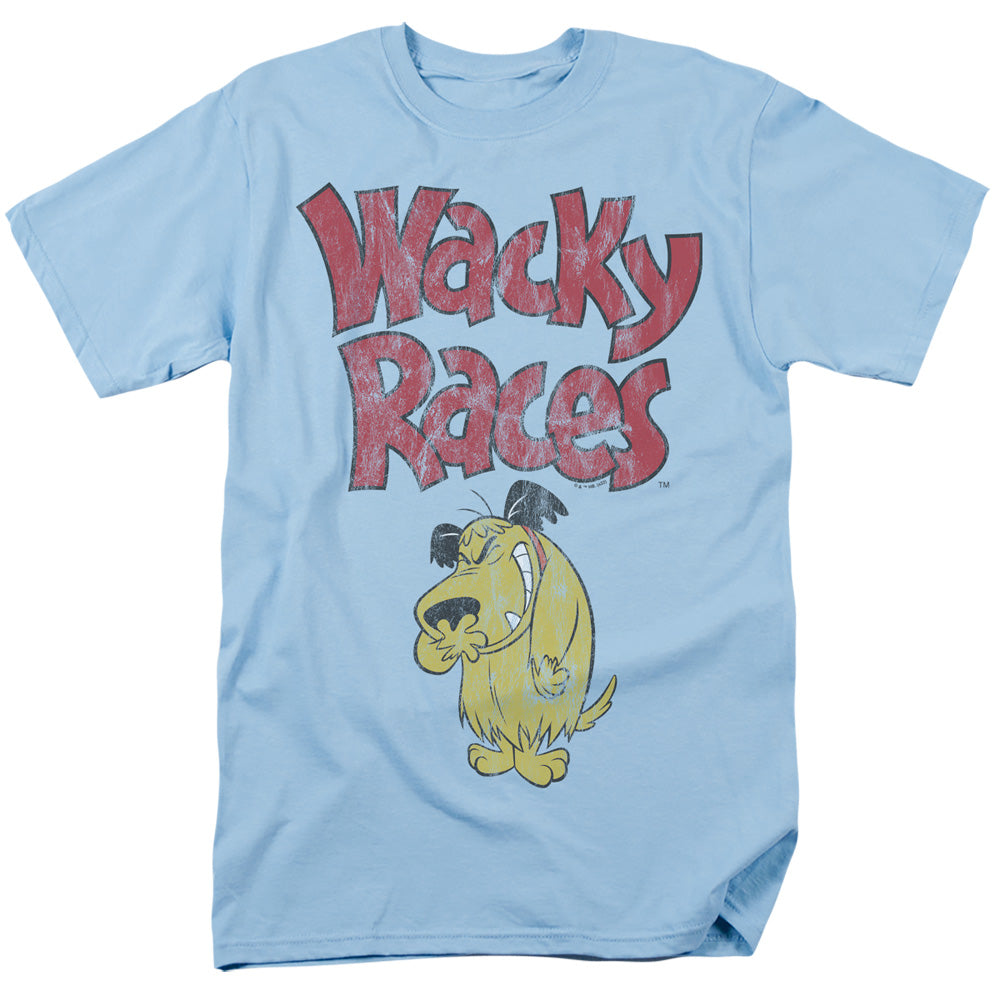 Wacky Races Muttley 2 Mens T Shirt Light Blue