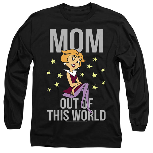 Jetsons Out Of This World Mom Mens Long Sleeve Shirt Black Officially Licensed
