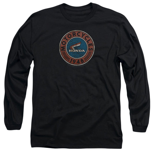 Honda Motorcycle Mens Long Sleeve Shirt Black Officially Licensed