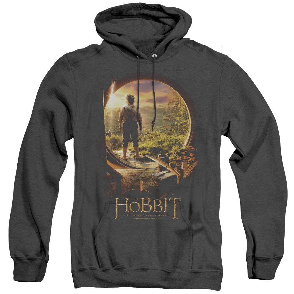 The Hobbit Hobbit In Door Heather Mens Hoodie Black