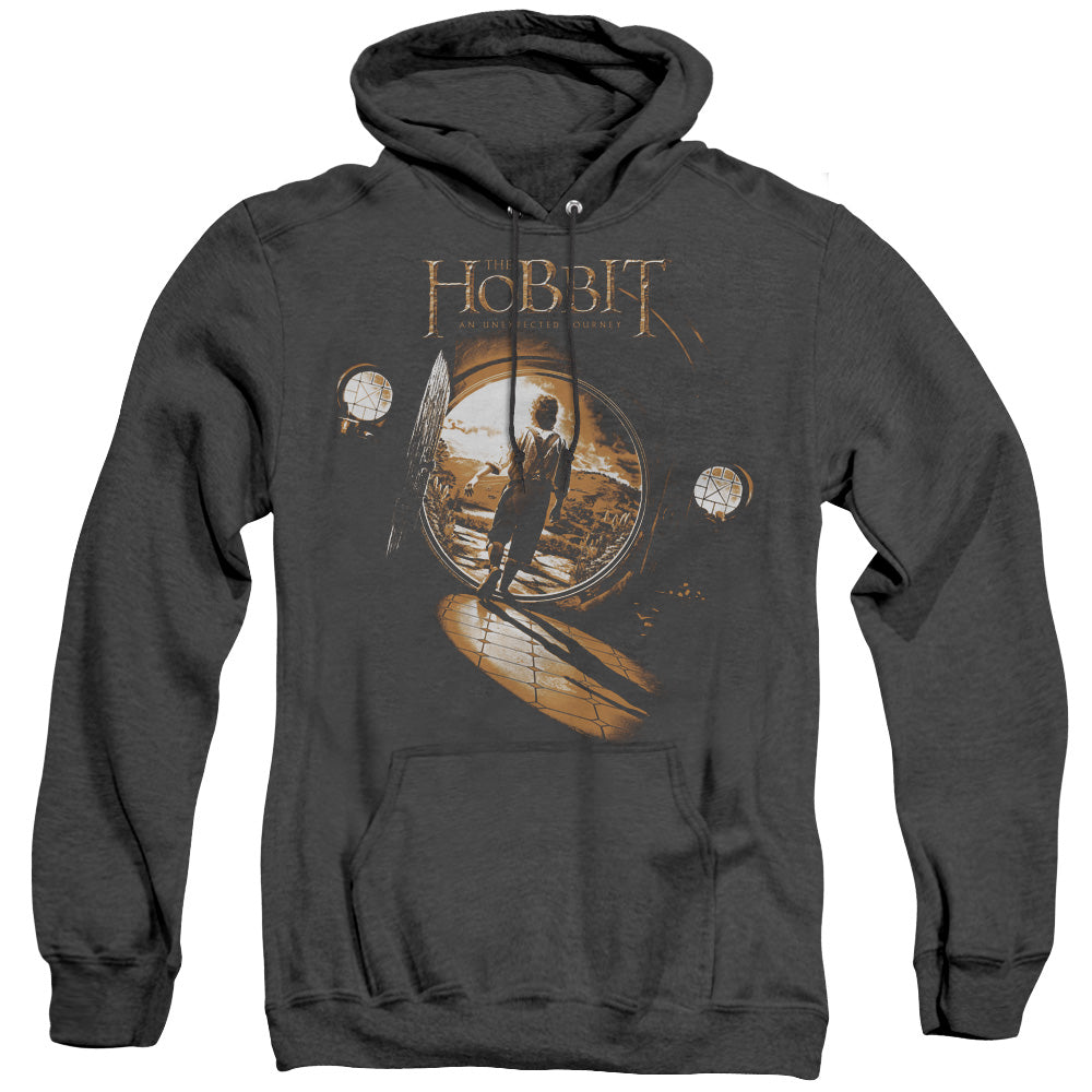 The Hobbit Hobbit Hole Heather Mens Hoodie Black