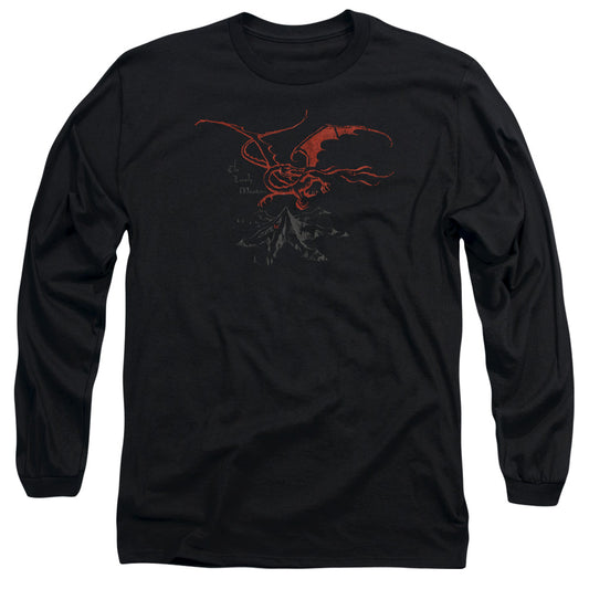 The Hobbit Smaug Mens Long Sleeve Shirt Black Officially Licensed