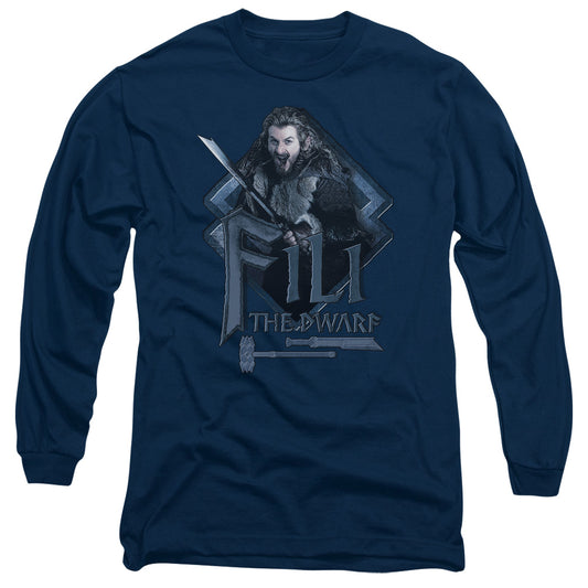 The Hobbit Fili Mens Long Sleeve Shirt Navy Officially Licensed