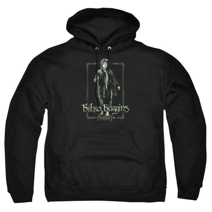 The Hobbit Bilbo Stare Mens Hoodie Black