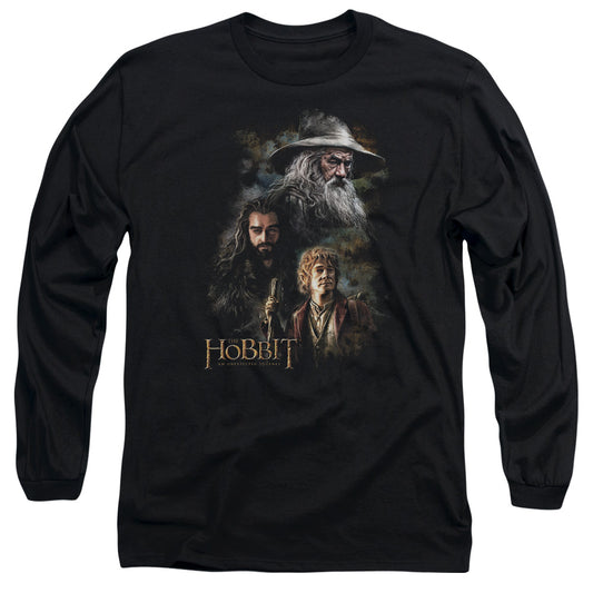 The Hobbit Painting Mens Long Sleeve Shirt Black Officially Licensed