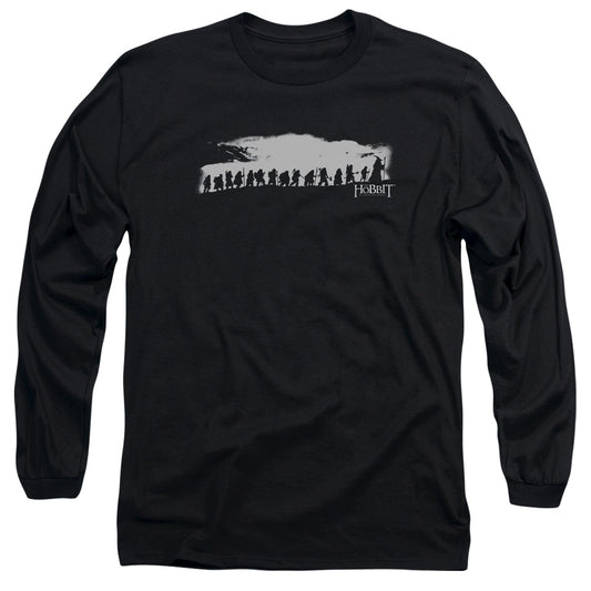 The Hobbit The Company Mens Long Sleeve Shirt Black Officially Licensed