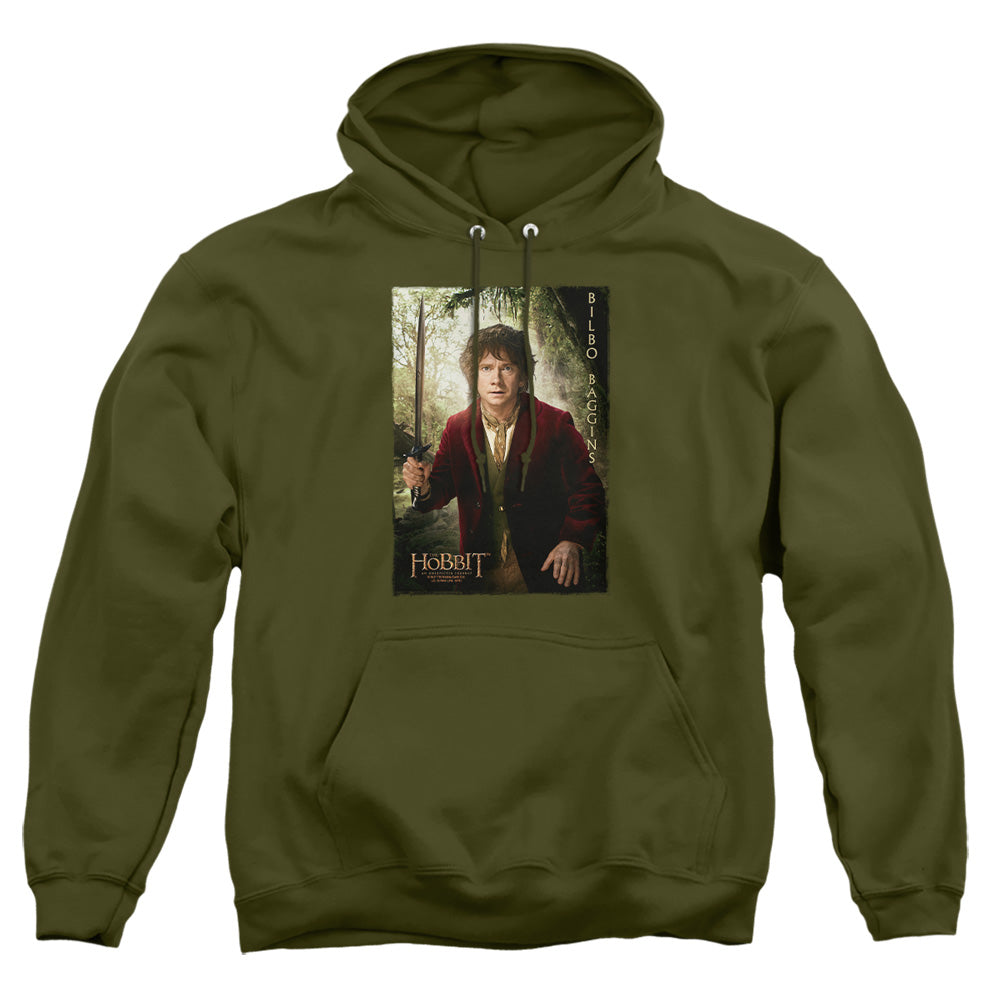 The Hobbit Bilbo Poster Mens Hoodie Military Green