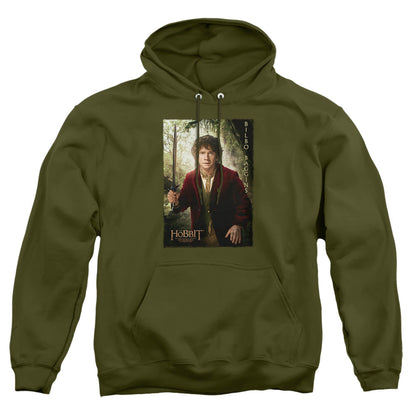The Hobbit Bilbo Poster Mens Hoodie Military Green