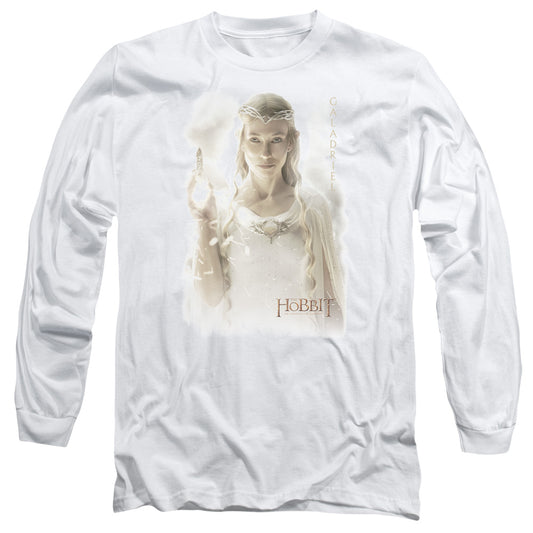 Hobbit Galadriel Mens Long Sleeve Shirt White Officially Licensed