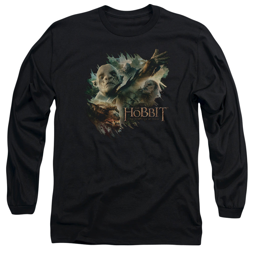 Hobbit Baddies Mens Long Sleeve Shirt Black Officially Licensed