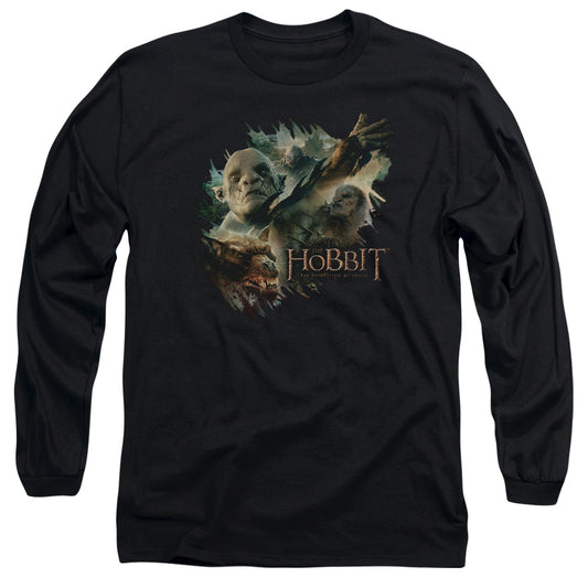 Hobbit Baddies Mens Long Sleeve Shirt Black Officially Licensed