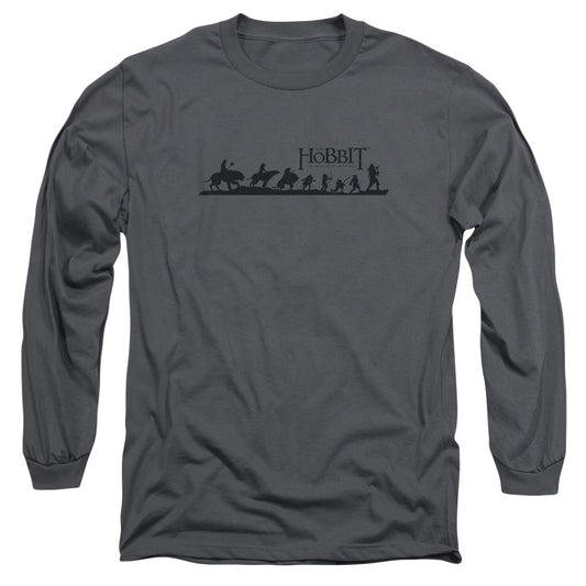 Hobbit Marching Mens Long Sleeve Shirt Charcoal Officially Licensed