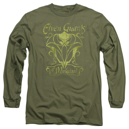 Hobbit Guards Of Mirkwood Mens Long Sleeve Shirt Military Green Officially Licensed