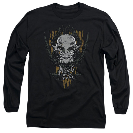 Hobbit Azog Mens Long Sleeve Shirt Black Officially Licensed