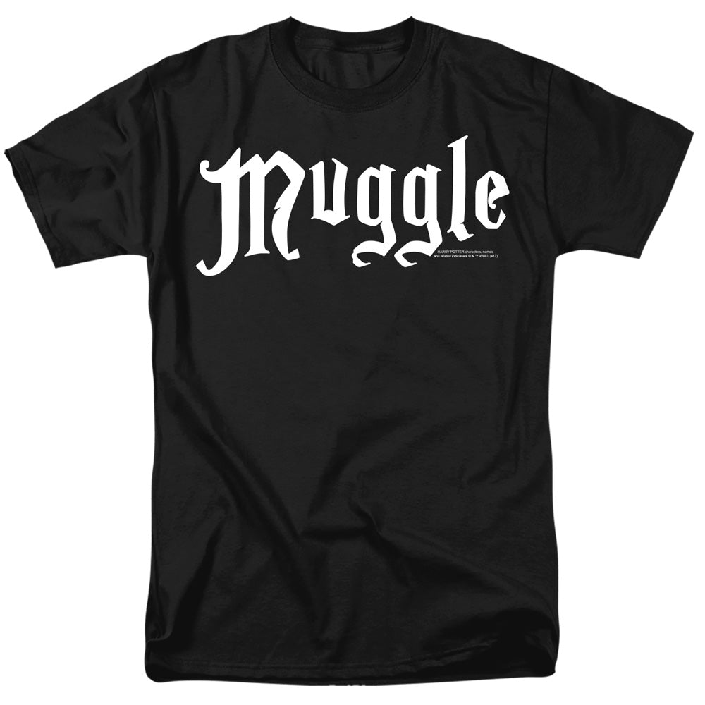 Harry Potter Muggle Mens T Shirt Black