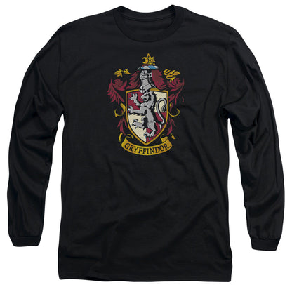 Harry Potter Gryffindor Crest Mens Long Sleeve Shirt Black Officially Licensed