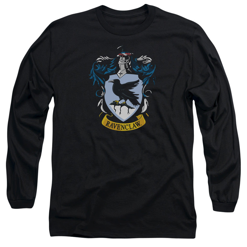 Harry Potter Ravenclaw Crest Mens Long Sleeve Shirt Black Officially Licensed