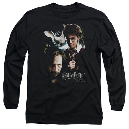 Harry Potter Harry And Sirius Mens Long Sleeve Shirt Black Officially Licensed