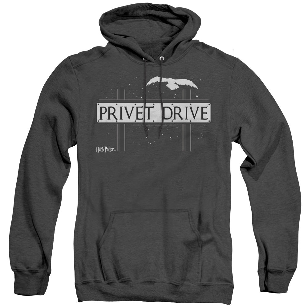 Harry Potter Privet Drive Heather Mens Hoodie Black