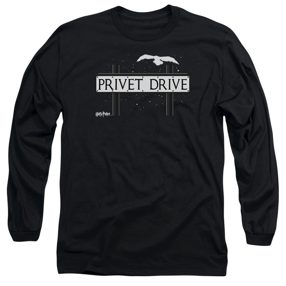 Harry Potter Privet Drive Mens Long Sleeve Shirt Black Officially Licensed