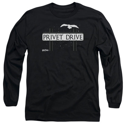 Harry Potter Privet Drive Mens Long Sleeve Shirt Black Officially Licensed