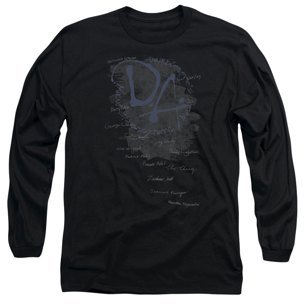 Harry Potter Dumbledores Army Mens Long Sleeve Shirt Black Officially Licensed