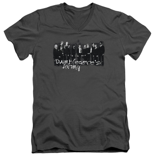 Harry Potter and the Order of Phoenix Da Squad Mens Slim Fit V-Neck T Shirt Charcoal