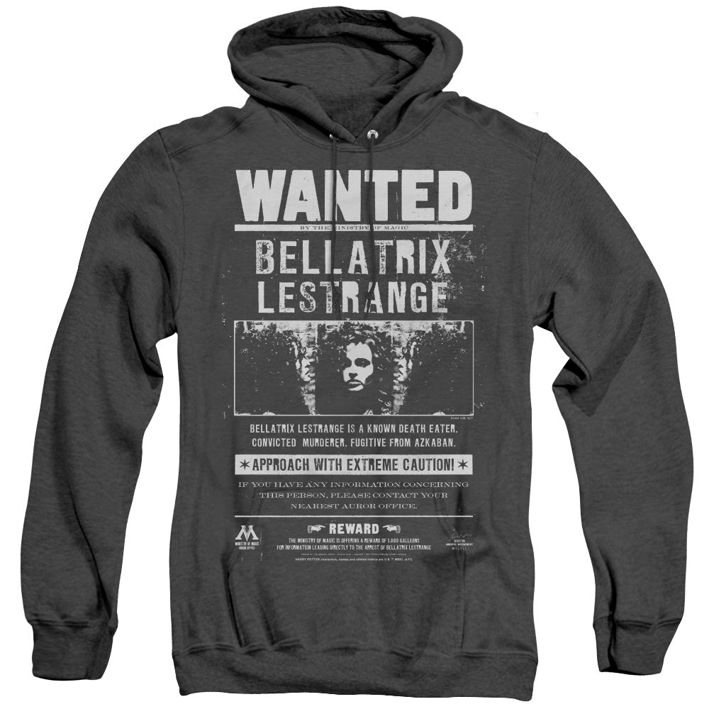 Harry Potter Wanted Bellatrix Heather Mens Hoodie Black