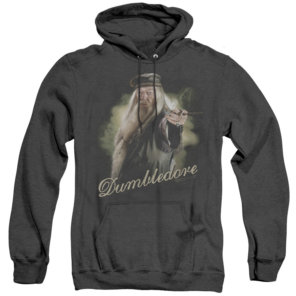 Harry Potter Dumbledore Wand Heather Mens Hoodie Black