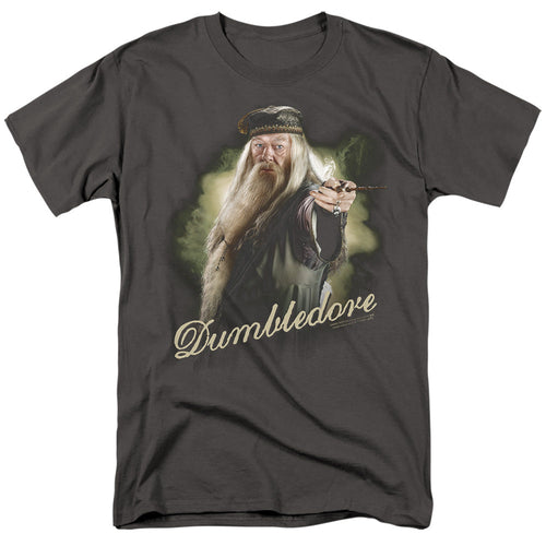 Harry Potter Dumbledore Wand Mens T Shirt Black