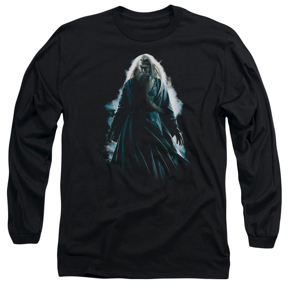 Harry Potter Dumbledore Burst Mens Long Sleeve Shirt Black