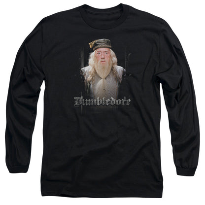 Harry Potter Dumble Doors Mens Long Sleeve Shirt Black Officially Licensed
