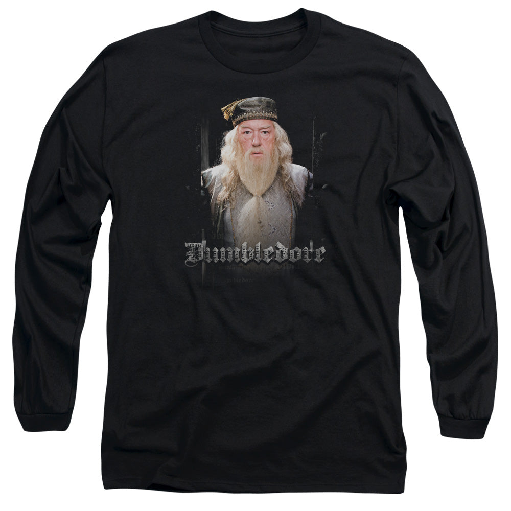 Harry Potter Dumble Doors Mens Long Sleeve Shirt Black Officially Licensed