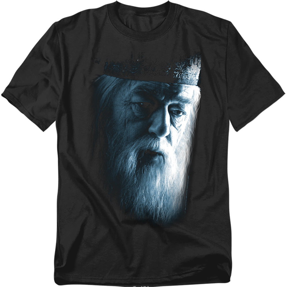 Harry Potter Dumbledore Face Mens T Shirt Black