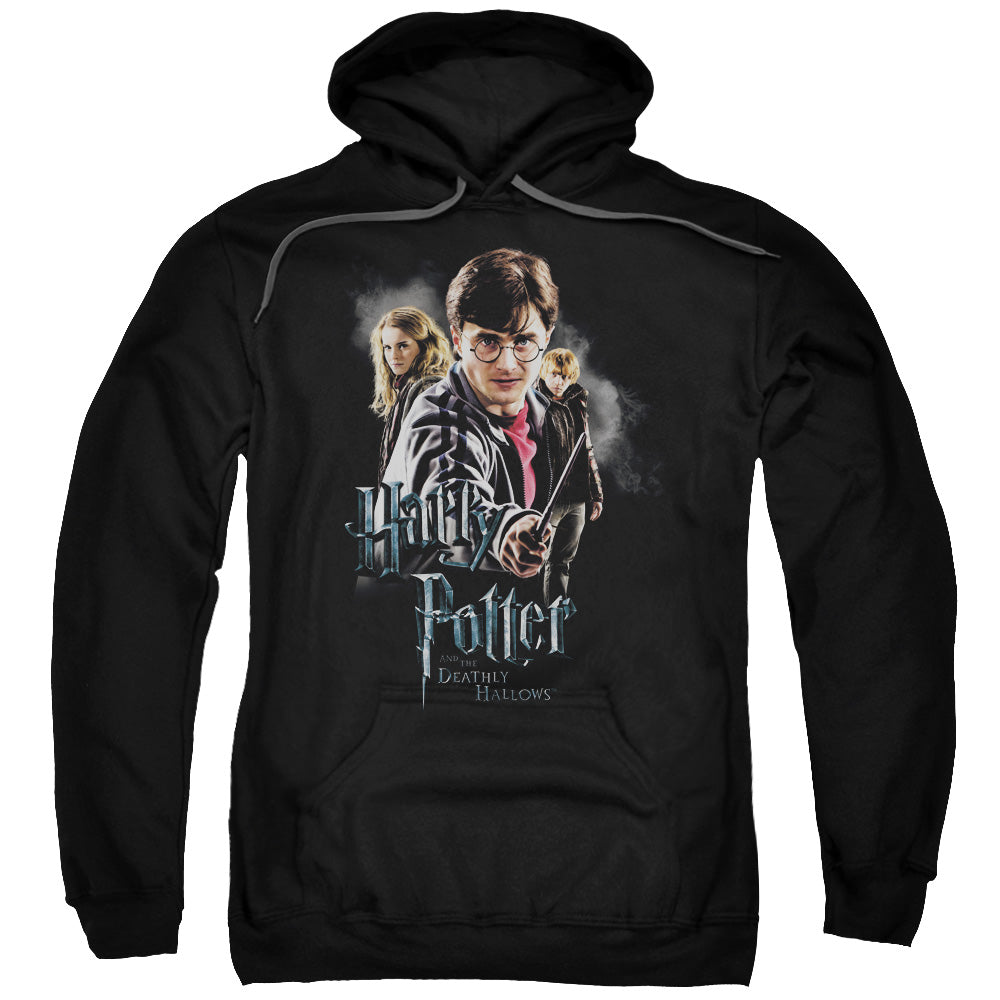 Harry Potter Deathly Hollows Cast Mens Hoodie Black