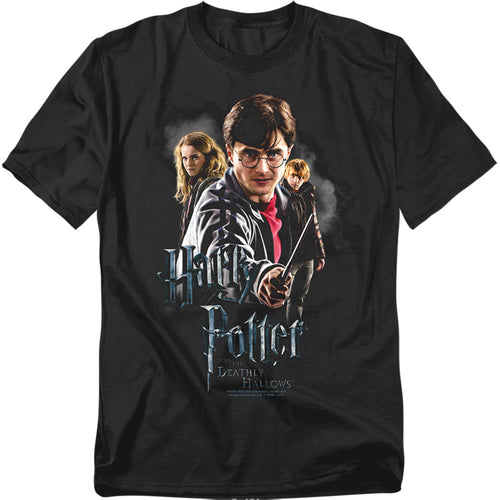 Harry Potter Deathly Hollows Cast Mens T Shirt Black