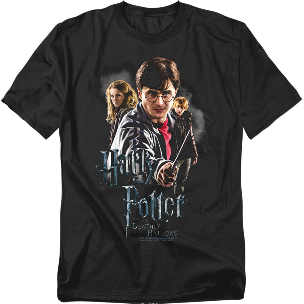 Harry Potter Deathly Hollows Cast Mens T Shirt Black