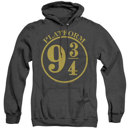 Harry Potter 9 3 4 Heather Mens Hoodie Black