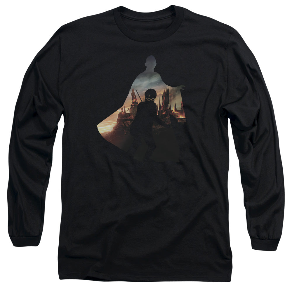 Harry Potter Voldemort Looms Mens Long Sleeve Shirt Black Officially Licensed