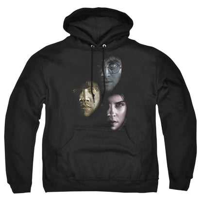 Harry Potter Hero Heads Mens Hoodie Black